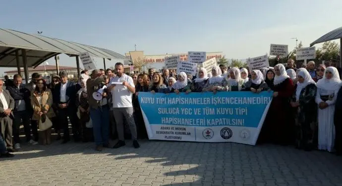 Cezaevlerindeki ihlaller protesto edildi: Kuyu tipi hapishaneler kapatılsın