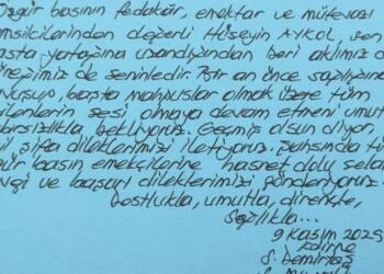 Demirtaş ve Mızraklı’dan Aykol’a mesaj: Yüreğimiz seninle