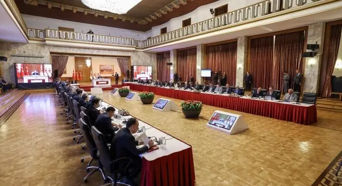 Kurtulmuş ile siyasi parti koordinatörleri görüşmesi başladı