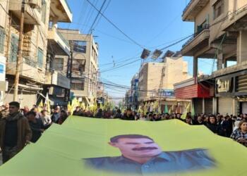 Qamışlo’da ‘Abdullah Öcalan’a özgürlük’ yürüyüşü
