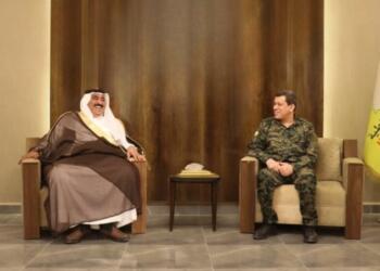 Mazlum Ebdî, Şêx Mani El Cerba ile bir araya geldi