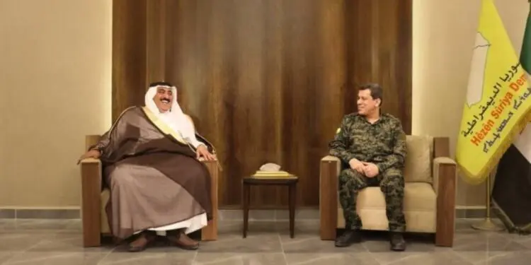 Mazlum Ebdî, Şêx Mani El Cerba ile bir araya geldi