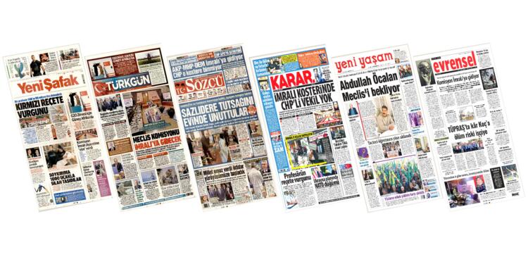 Gazete manşetleri İmralı’ya gitme kararını nasıl gördü?