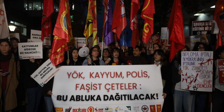 Gençlik örgütlerinden YÖK eylemi: Eşit, parasız, bilimsel, anadilde eğitim hakkımızı alacağız