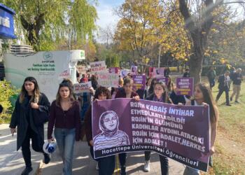 Hacettepe Üniversitesi’nde Rojin Kabaiş yürüyüşü: Güvenli kampüsler istiyoruz