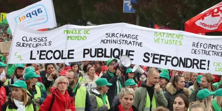 Belçika’da öğretmenler iş bıraktı