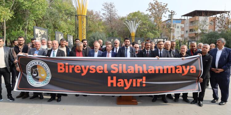 Êlih’te bireysel silahlanma protestosu: Güvenli yaşam alanı oluşturulmalı