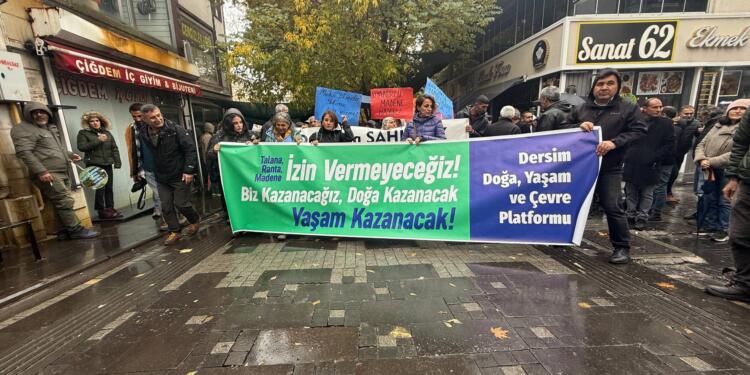 Dêrsim’de ‘Talana ve ranta geçit vermeyeceğiz’ yürüyüşü
