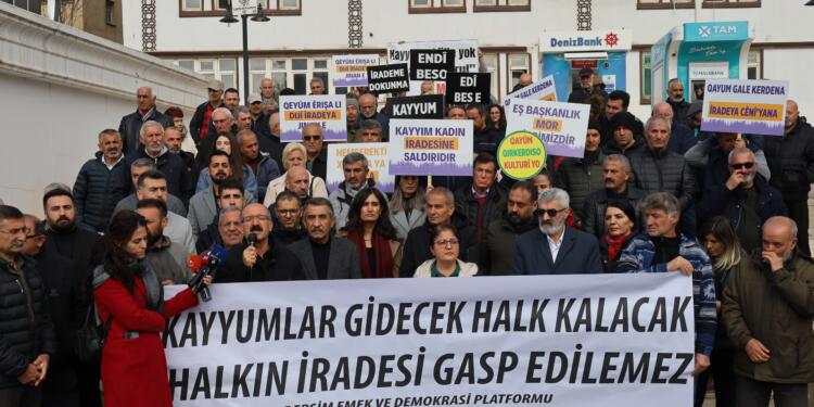 Dêrsim’de ortak açıklama: Kayyımlar derhal geri çekilmeli