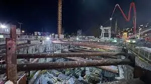 Metro inşaatında iskele çöktü: 1 işçi hayatını kaybetti