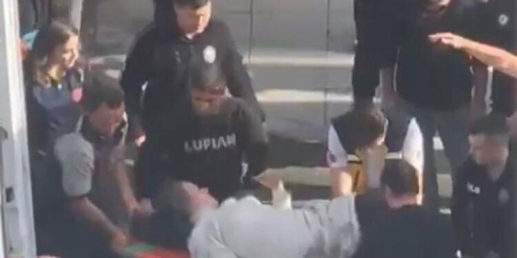 Şişli’de hafriyat kamyonu yurttaşa çarptı