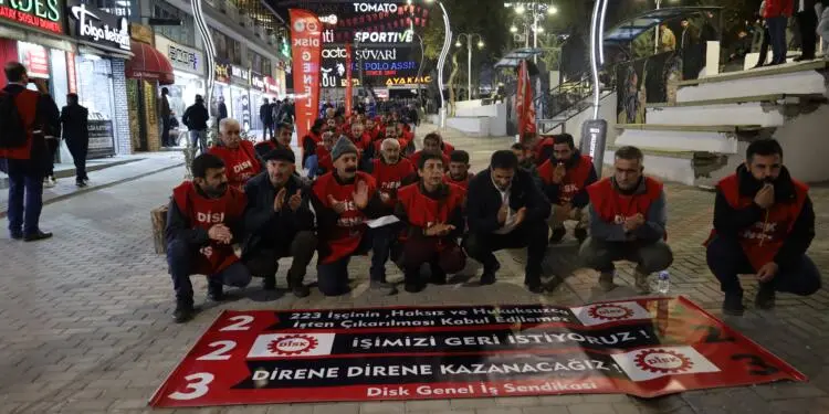 Wan’da 223 işçinin direnişi 96’ncı gününde