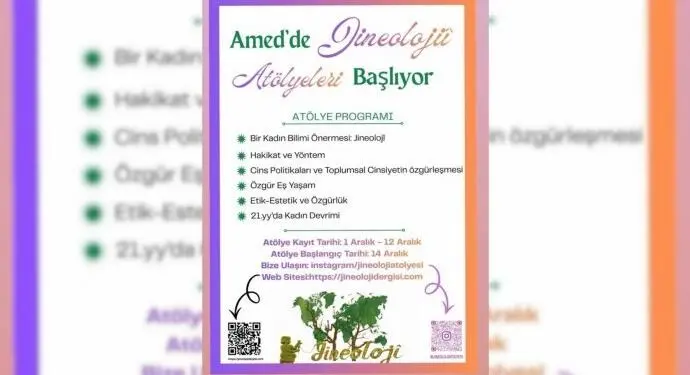 Amed’de Jineolojî atölyeleri başlıyor