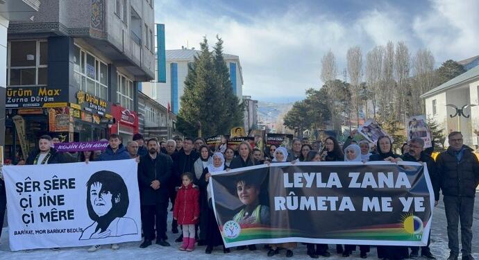 Leyla Zana’ya saldırı protesto edildi