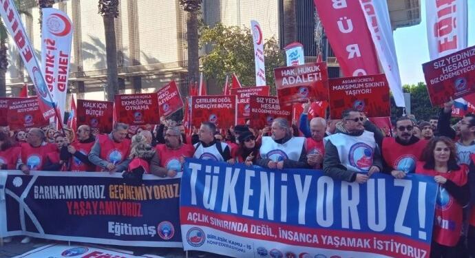 Birleşik Kamu-İş üyelerinden iş bırakma eylemi