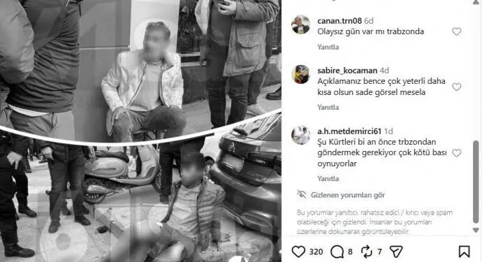 Trabzon’da Ağrılı aile hakkında ırkçı paylaşımlar