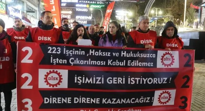 Wan’da 223 işçinin başlattığı direniş 126’ncı gününde sürdü