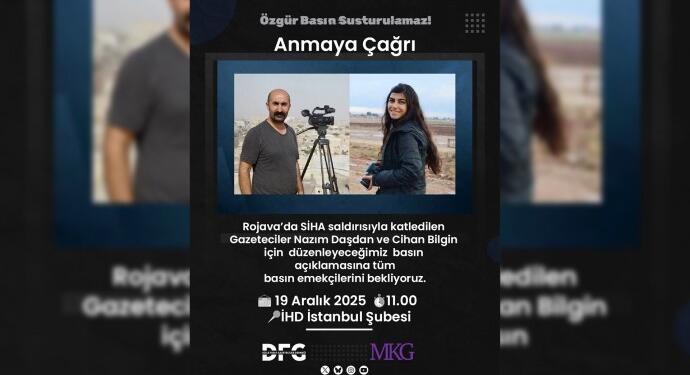 Katledilen gazeteciler İstanbul’da anılacak