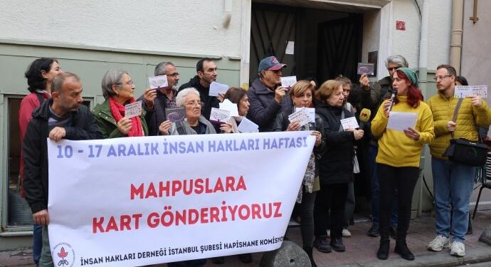 Tutsaklara dayanışma kartı