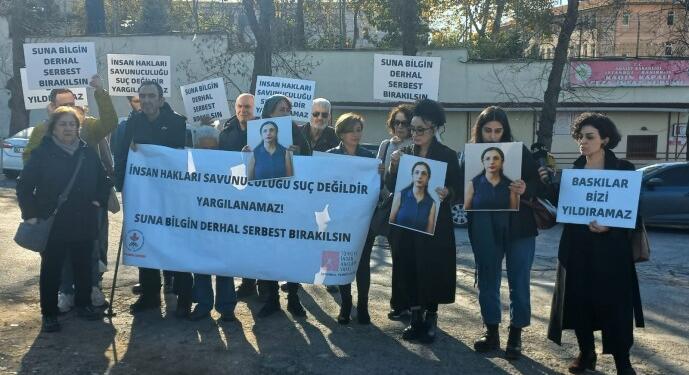 Suna Bilgin için Bakırköy Cezaevi önünde eylem