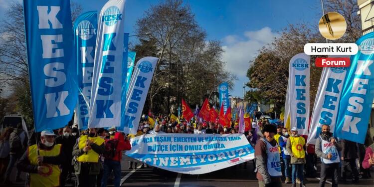KESK’in yürüyüşü