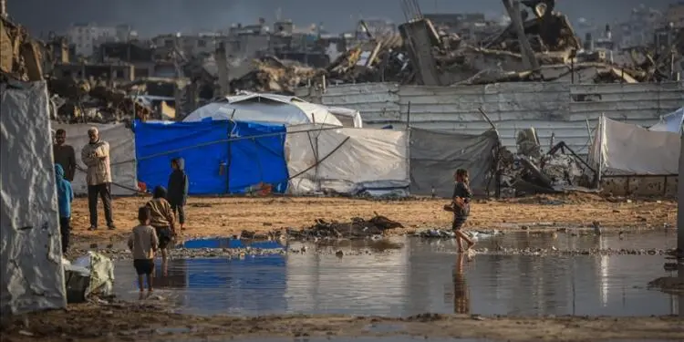 Gazze’de fırtına: Binlerce çadır su altında kaldı, acil yardım çağrısı yapıldı