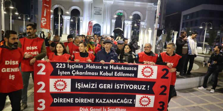 Wan’da 223 işçinin direnişi 129’uncu gününde
