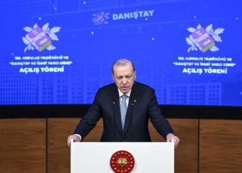 Cumhurbaşkanı Recep Tayyip Erdoğan, "Danıştay'ın 158. Kuruluş Yıldönümü, Danıştay ve İdari Yargı Günü Töreni"ne katılarak konuşma yaptı. ( Utku Uçrak - Anadolu Ajansı )